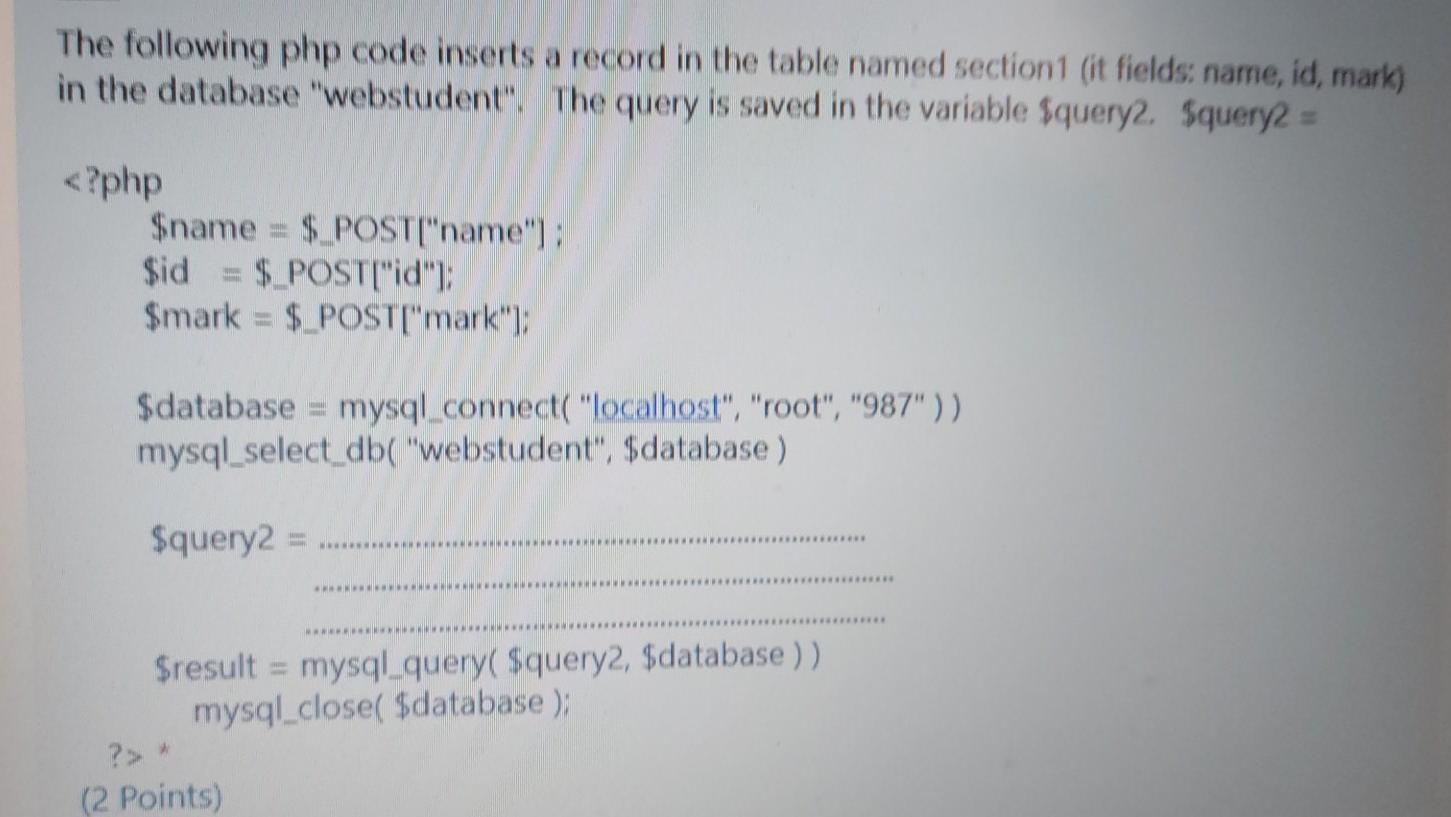 21 Which of the following is the correct