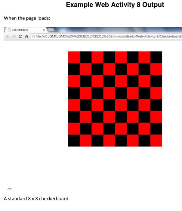  This is the guide line Web Activity 8 - Guidance =========================