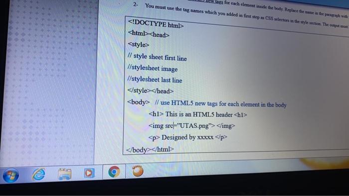 Modify the following HTML code to obtain the