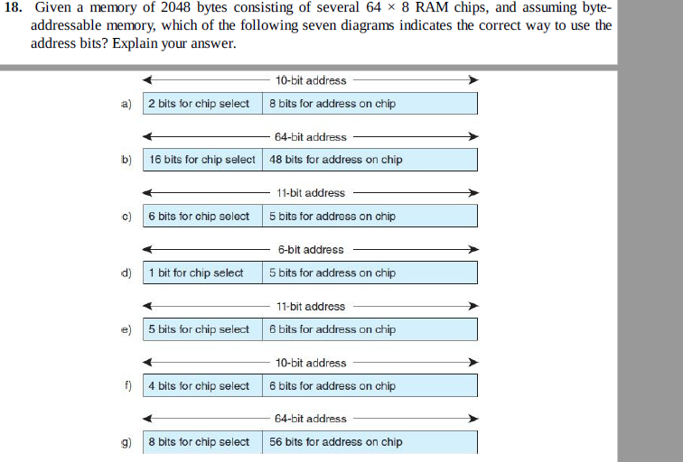 15. Assume a 220 byte memory. a) What are the