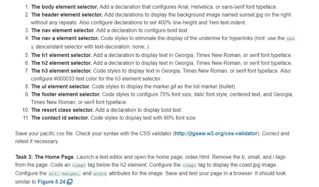 Figure 5.24 Pacific Trails Resort home page.