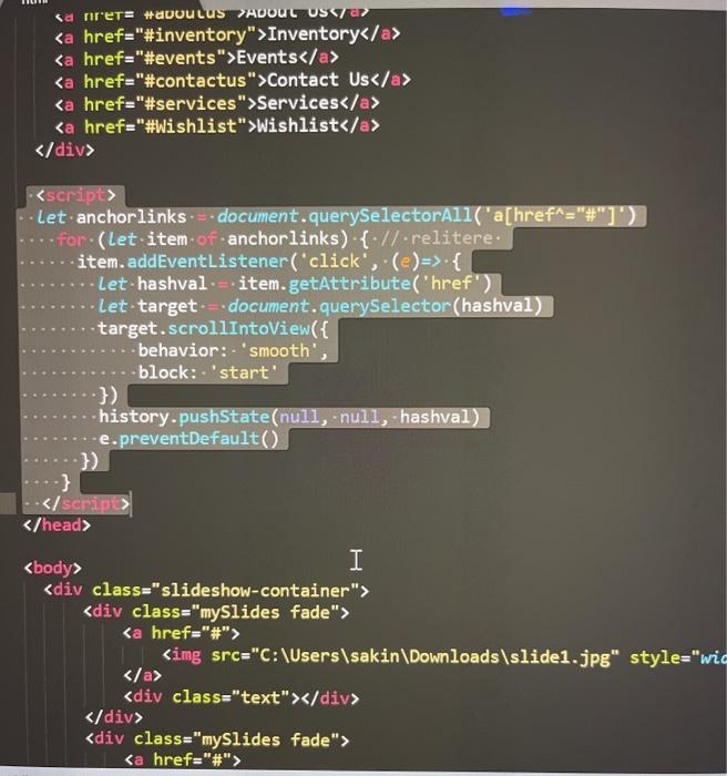 how to describe in details what the above