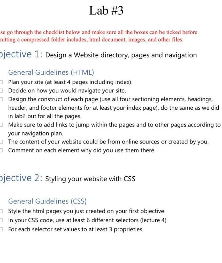 Desain web page Lab #3 se go through the