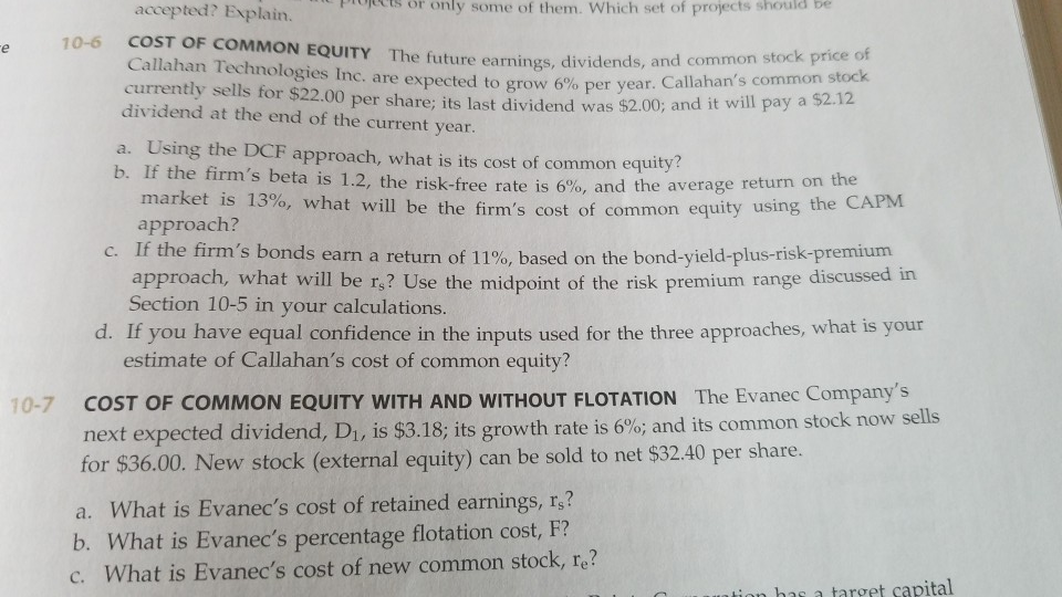 accepted? Explain. ets or only some of them.