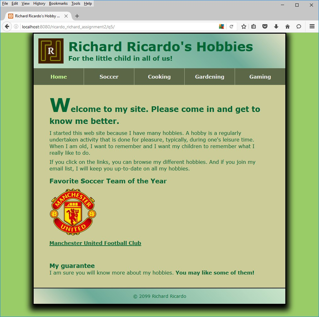 HTML5 and CSS3, been having issues getting it to do what the
