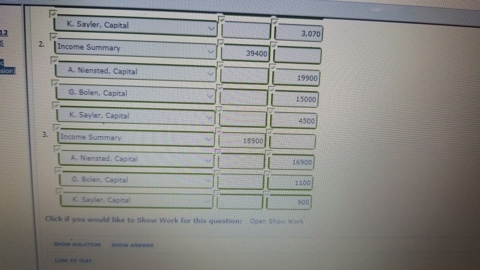 y (a) Your answer is correct. Journalize the