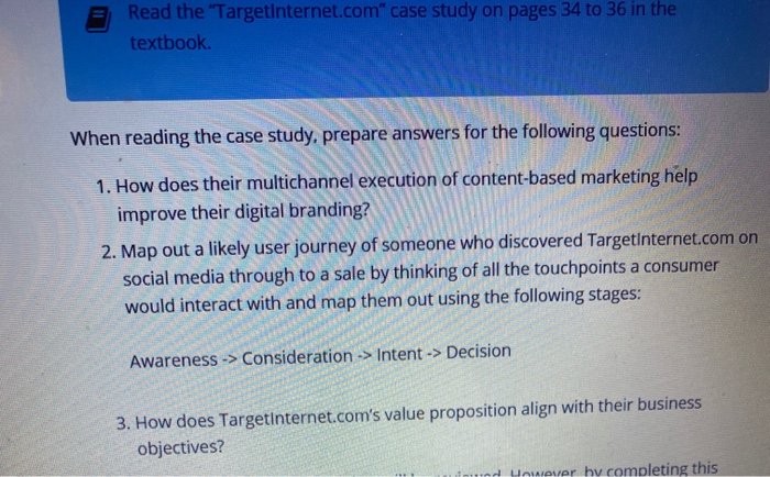 case study read three questions from first photo