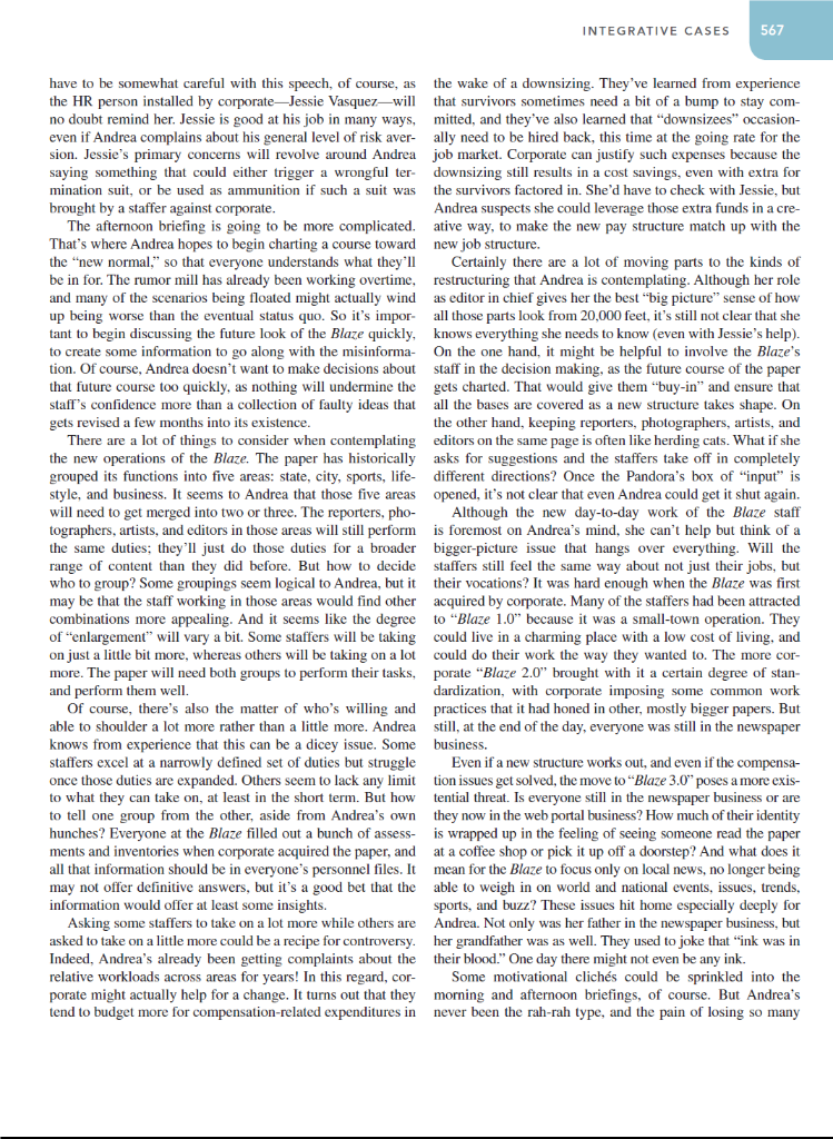 I need answers to questions in the Your Task