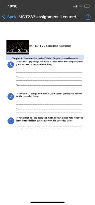 MGT233 10:18 < Back MGT233 assignment 1 countd...