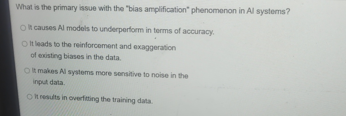 What is the primary issue with the "bias