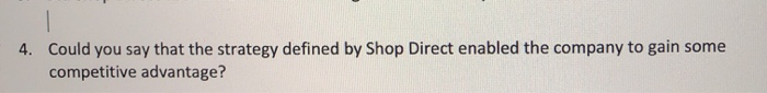 TU " 1. What data problem did Shop Direct have?