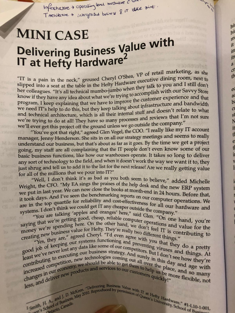 Create a plan for how IT and the business can