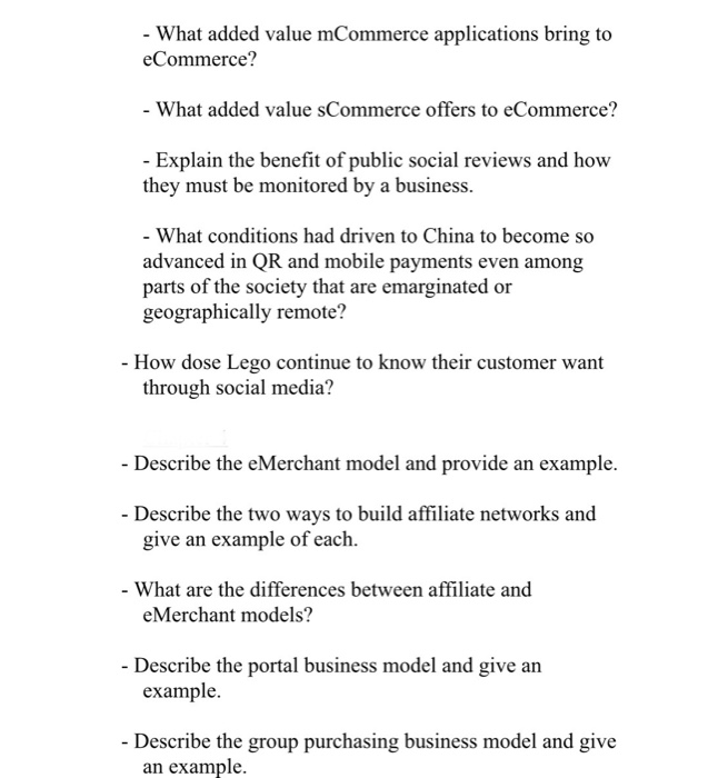 please in your own words answer them all