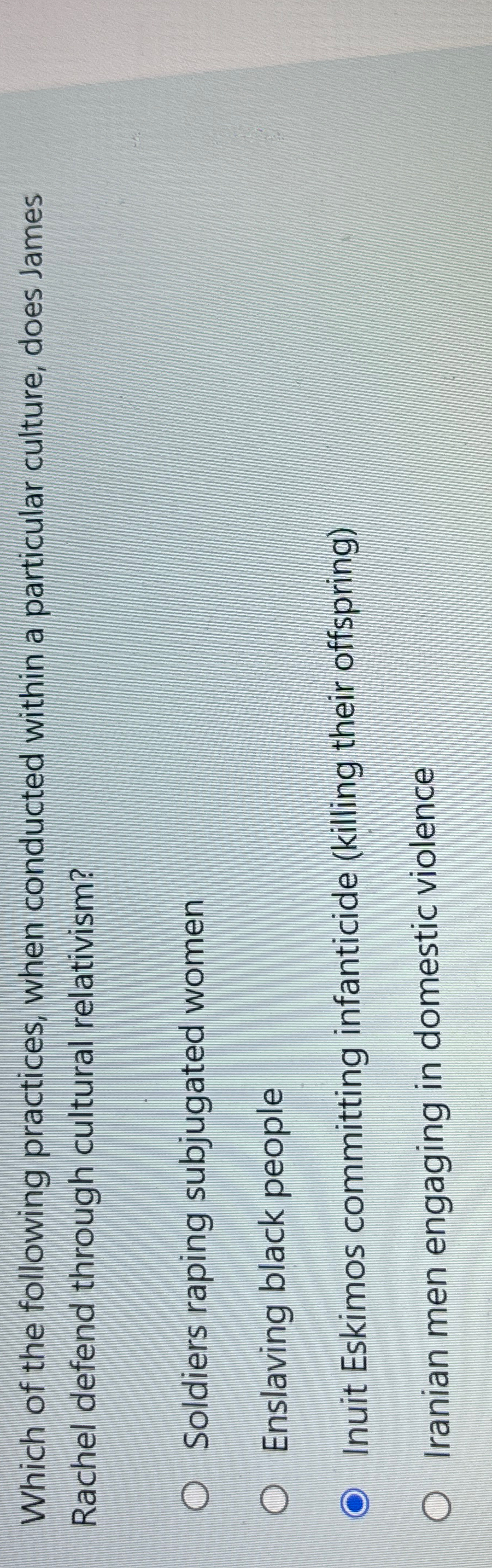 Which of the following practices, when conducted