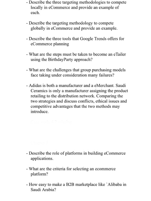 please answer them all in your own words