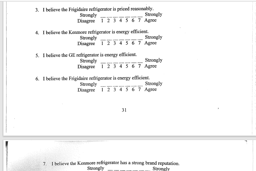 7. MULTIATTRIBUTE MODEL OF ATTITUDE MEASUREMENT