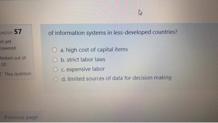 destion 57 of information systems in