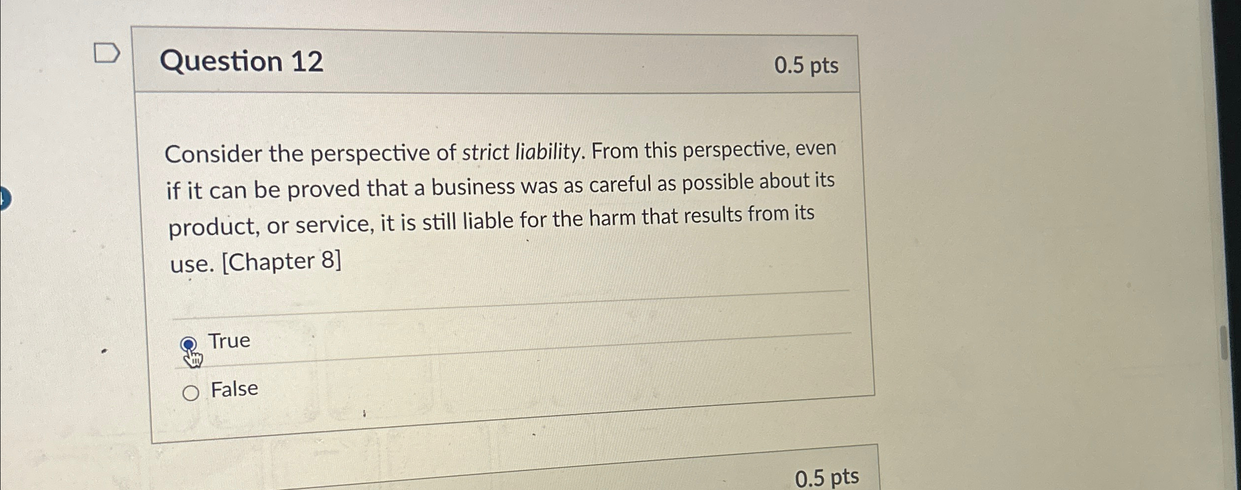 Question 1 2 0 . 5 p t s Consider the perspective