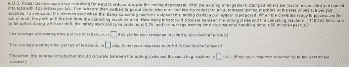 AU.S. Postal Service supervisor is looking for