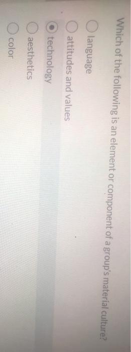 Which of the following is an element or component