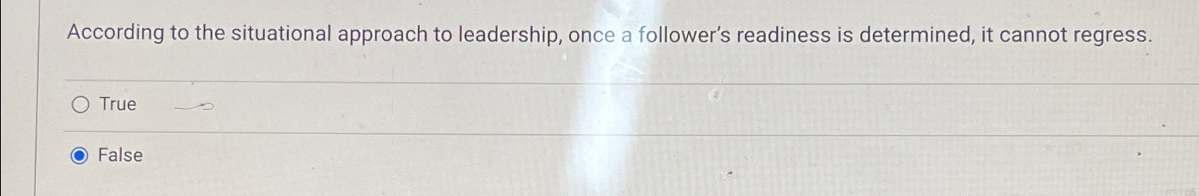 According to the situational approach to