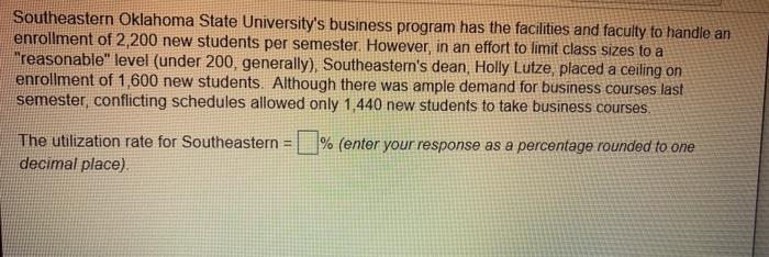 help please Southeastern Oklahoma State