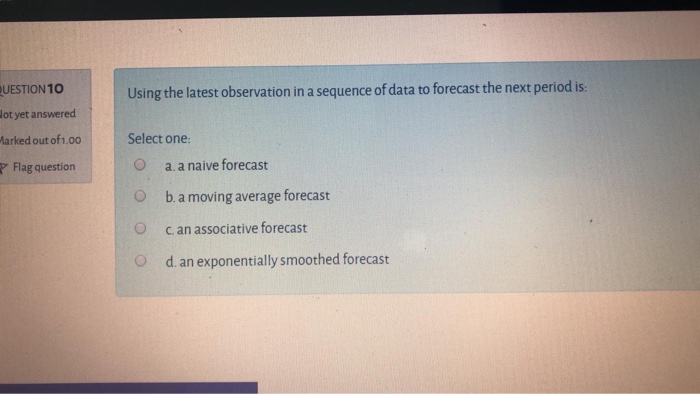 Using the latest observation in a sequence of