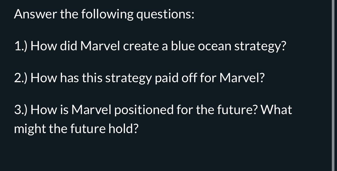 Answer the following questions: 1 . ) How did