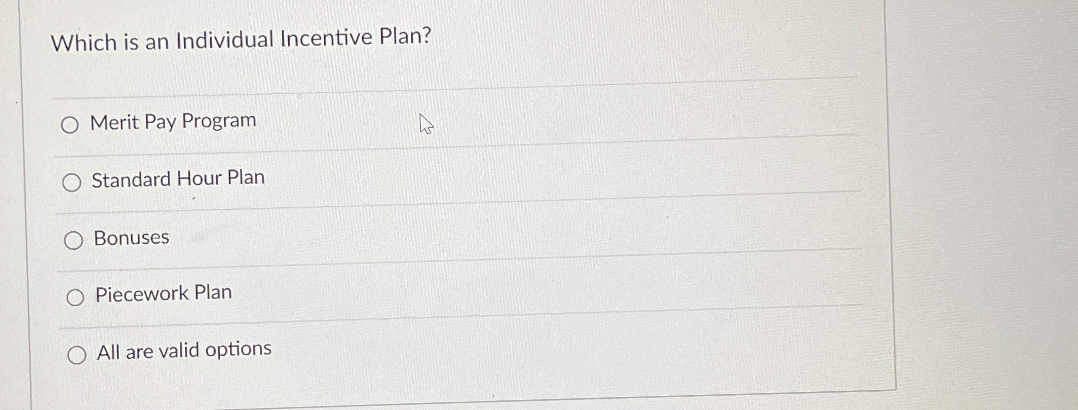 Which is an Individual Incentive Plan? Merit Pay
