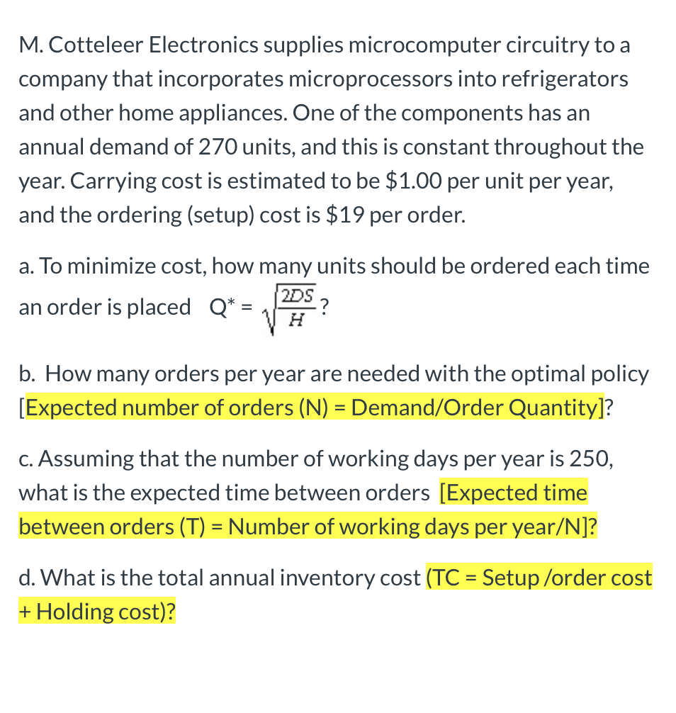 M. Cotteleer Electronics supplies microcomputer
