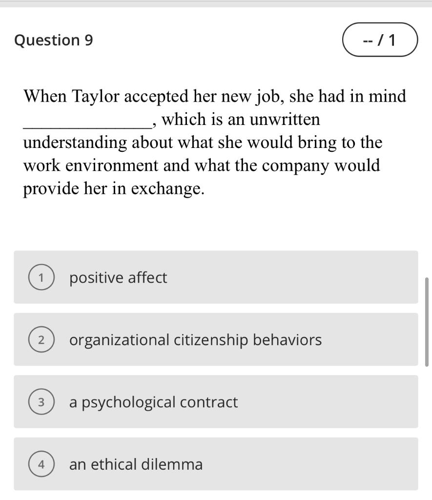 Please answer all Question 1 -- / 1 Lin works for