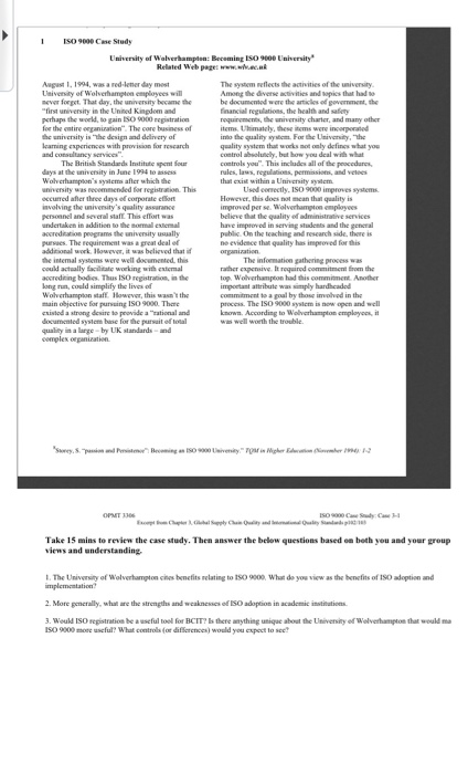 ase Study: Case 3-1 Excerpt from Chapter 3,