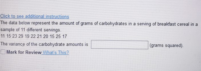Click to see additional instructions The data