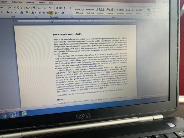 From this book, Fred R. David - Strategic