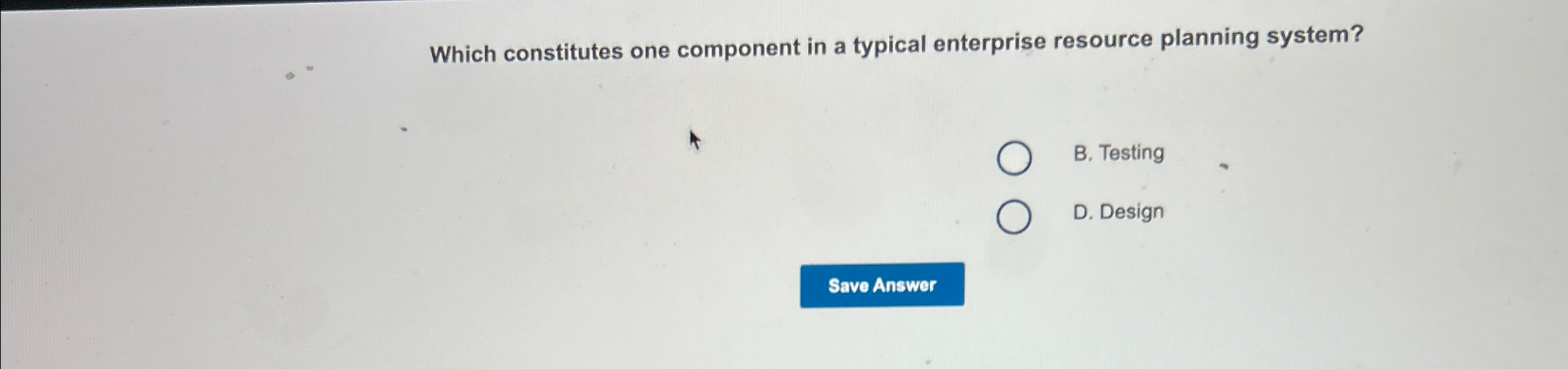 Which constitutes one component in a typical