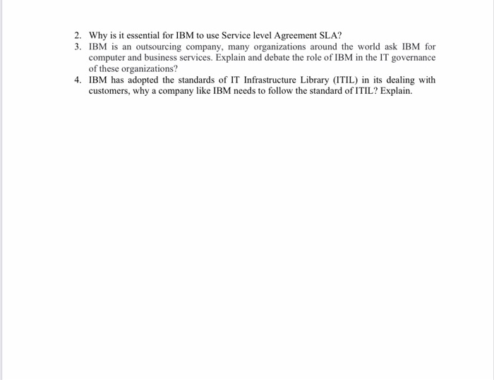 IBM Global Outsourcing IBM World Wide Competency