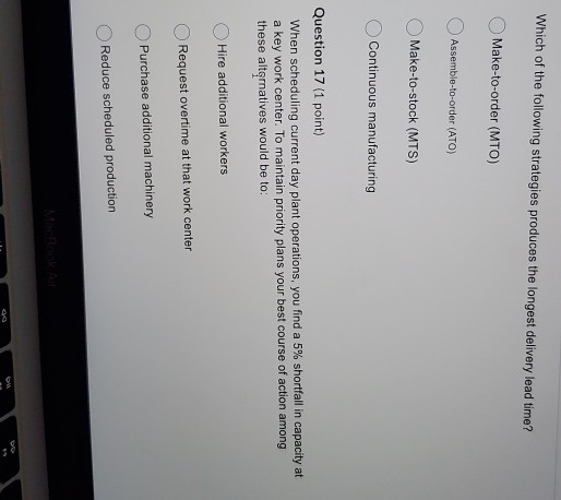 Which of the following strategies produces the