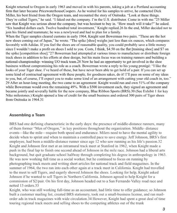 Nike Knight the king case study : Q1. Evaluate