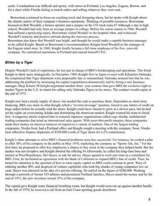 Nike Knight the king case study : Q1. Evaluate