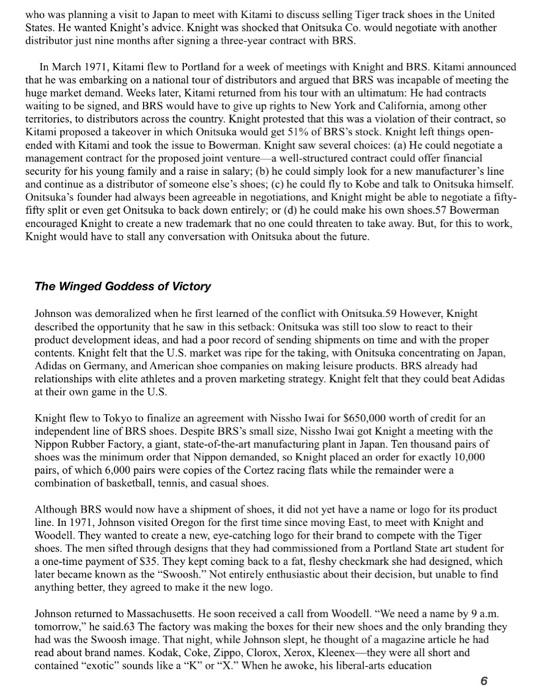 Nike Knight the king case study : Q1. Evaluate