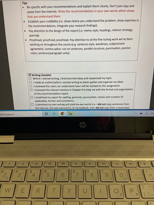 Tips Be specific with your recommendations and