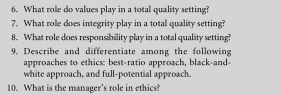 This is actually Total Quality Management. Answer