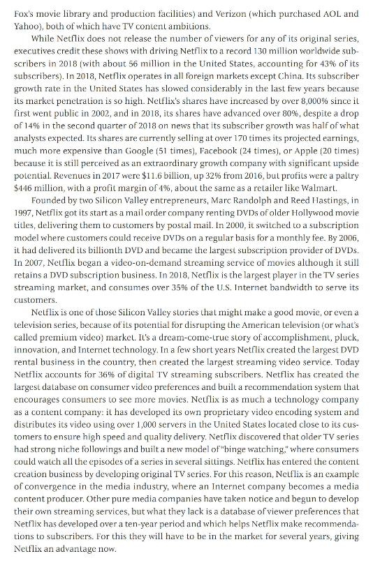 10.5 CASE STUDY Netflix: How Does This Movie End?