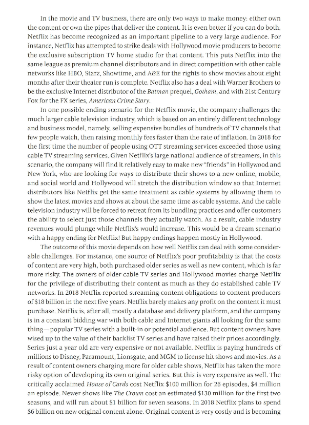 10.5 CASE STUDY Netflix: How Does This Movie End?