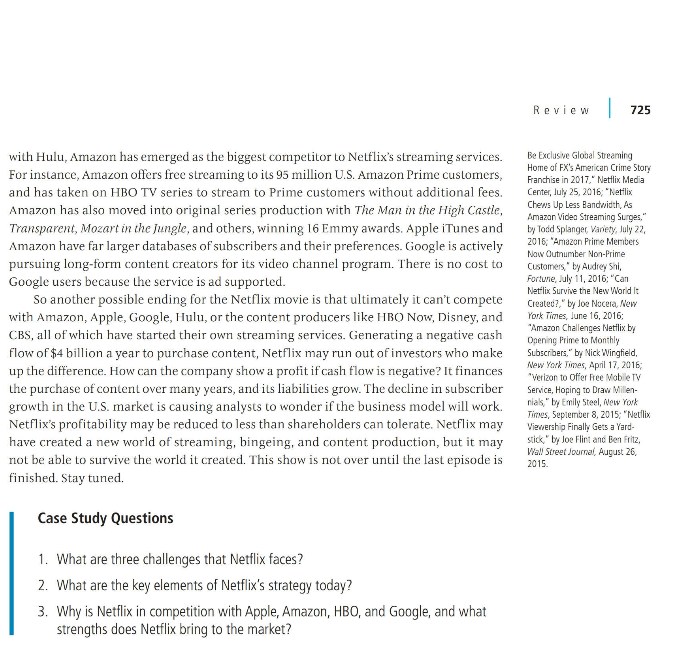 10.5 CASE STUDY Netflix: How Does This Movie End?