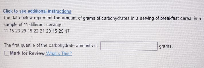 Click to see additional instructions The data