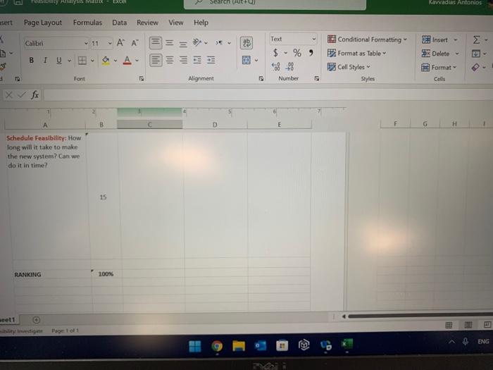 Prepare a strony by the proposed system described