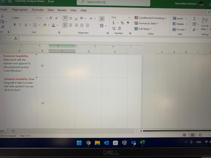 Prepare a strony by the proposed system described