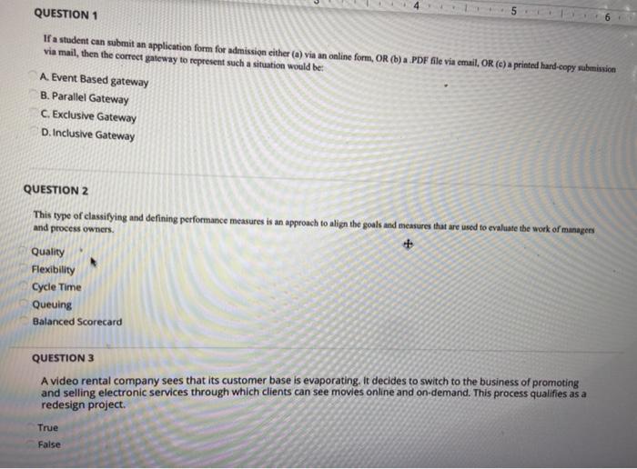 QUESTION 1 If a student can submit an application