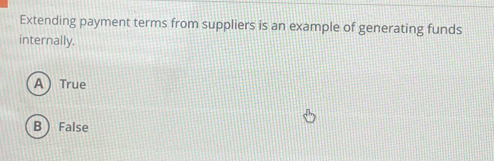 Extending payment terms from suppliers is an